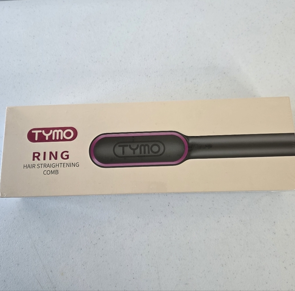 Tymo Ring Hair Straightening Comb NEW with Brush Hair Clips Heatproof Glove